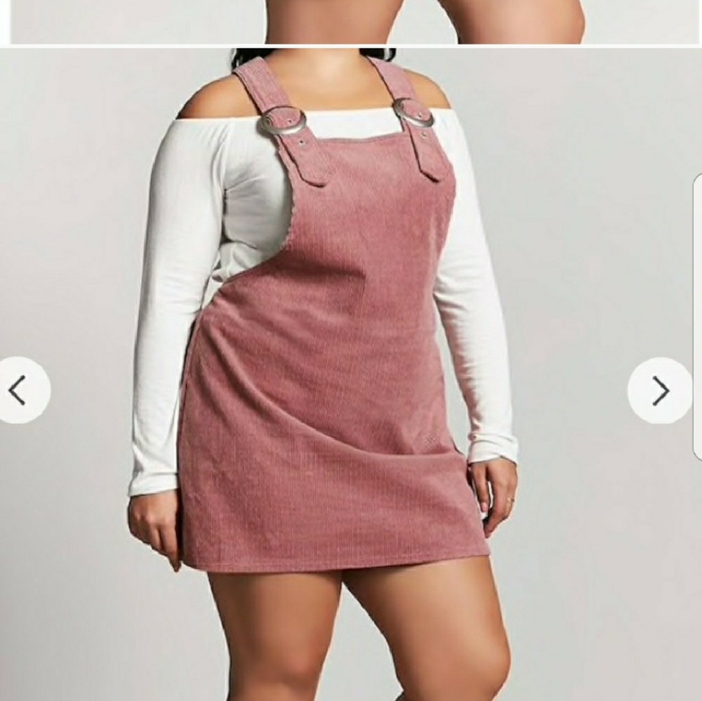 Mauve overall dress